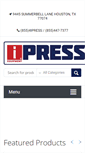 Mobile Screenshot of ipressequipment.com